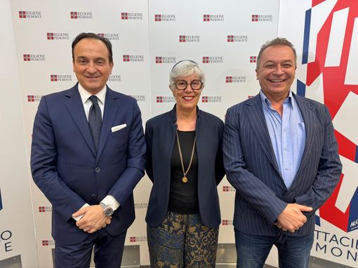 Da sinistra: Cirio, la dottoressa Piva e Bongioanni Da sinistra: Cirio, la dottoressa Piva e Bongioanni