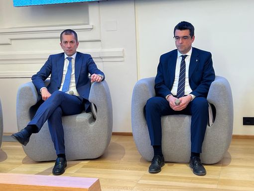 Gabusi durante il convegno in Confindustria Gabusi durante il convegno in Confindustria