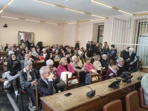 L'aula Assise del tribunale di Cuneo
