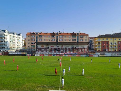 Uno scatto del match di campionato giocato al Paschiero