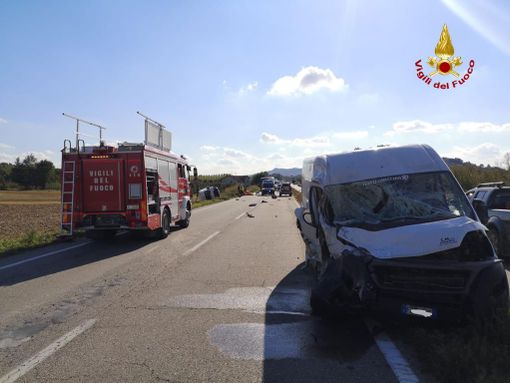 La scena dell'incidente