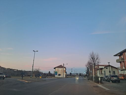 L'area tra i comuni di Gallo e Alba dove sorgerà la rotatoria L'area tra i comuni di Gallo e Alba dove sorgerà la rotatoria