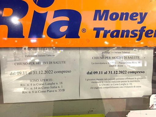 La ricevitoria tabaccheria di piazza Cristo Re, chiusa dallo scorso 11 novembre La ricevitoria tabaccheria di piazza Cristo Re, chiusa dallo scorso 11 novembre