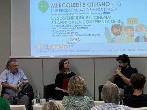 I tre registi durante il dibattito I tre registi durante il dibattito