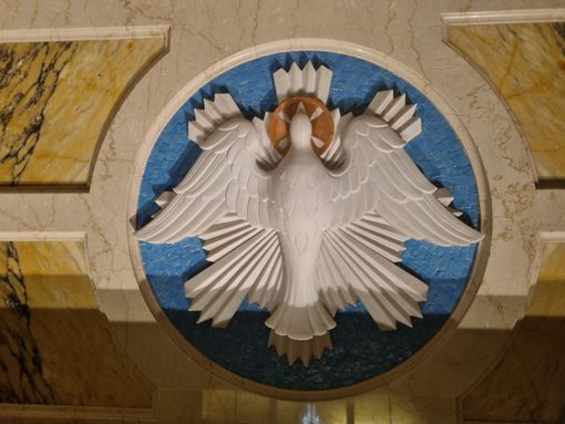 Particolare del tabernacolo della cappella dell’ex ospedale Santo Spirito, a Bra