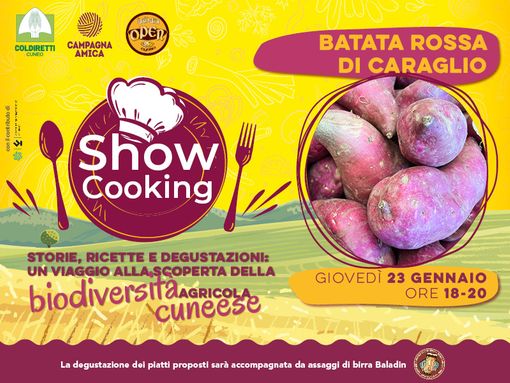 Alla scoperta della "batata" con lo show cooking di Coldiretti Cuneo e Open Baladin