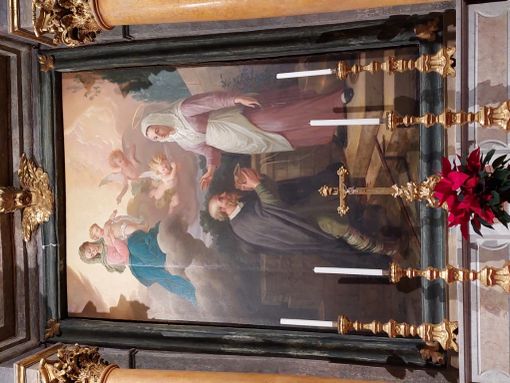 Il dipinto di santa Zita, in Cattedrale a Cuneo