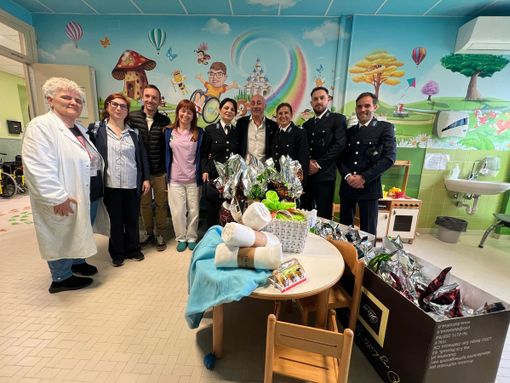 La solidarietà della Polizia penitenziaria del Cerialdo per i bambini dell'ospedale di Cuneo