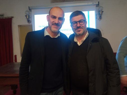 Il passaggio delle consegne tra Mauro Calderoni e Davide Sannazzaro