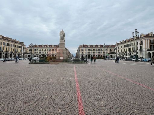 Piazza Galimberti a Cuneo