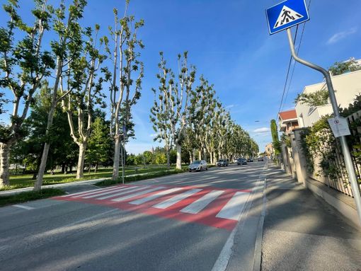 Viale Piave con il parco Graneris di Savigliano Viale Piave con il parco Graneris di Savigliano