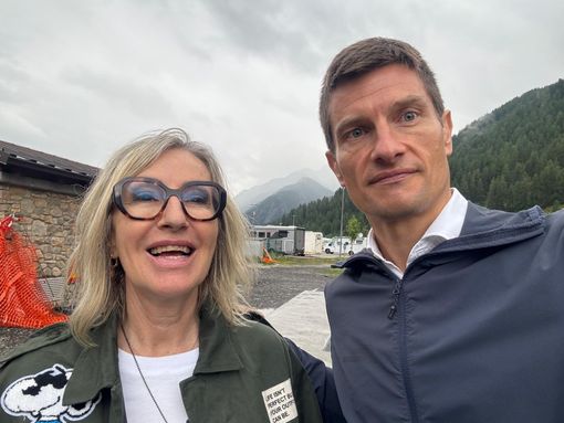 Il sindaco Monica Ciaburro con l'ingegner Fabio Monaco