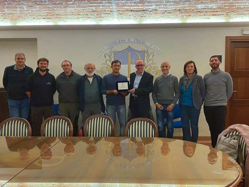 Il saluto da parte dell'amministrazione comunale di Pagno a Giovanni Valla Il saluto da parte dell'amministrazione comunale di Pagno a Giovanni Valla
