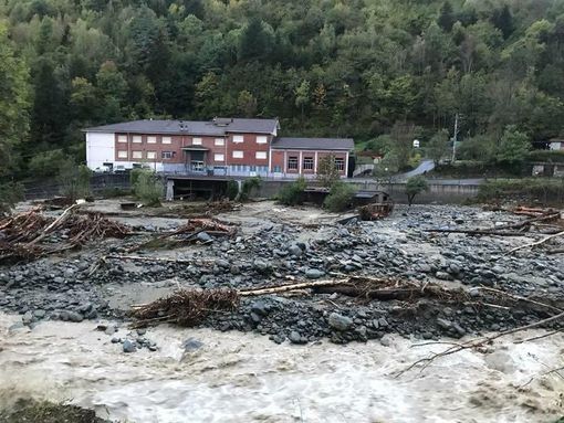Il torrente Armella nell’ultima alluvione Il torrente Armella nell’ultima alluvione