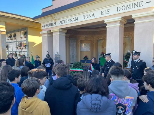 Un momento delle celebrazione del IV Novembre a Piasco
