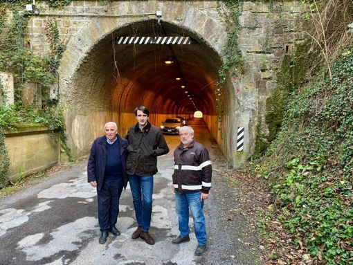 Il consigliere Danna durante il sopralluogo