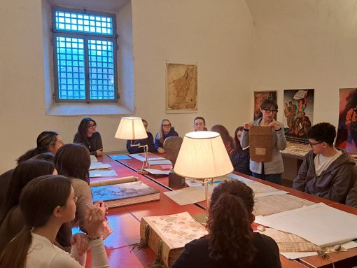 la classe 3kl del Classico Bodoni nell'archivio storico