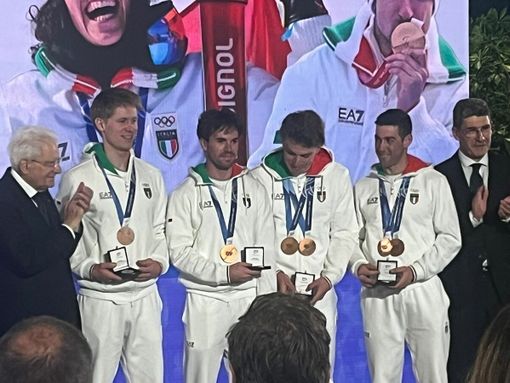 Carollo premiato al Quirinale per la medagli alle Olimpiadi invernali