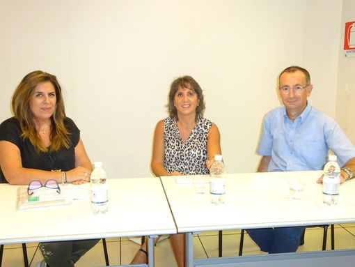 Nella foto d’archivio della dottoressa Ortega, Silvia Gullino e Lino Ferrero Nella foto d’archivio della dottoressa Ortega, Silvia Gullino e Lino Ferrero