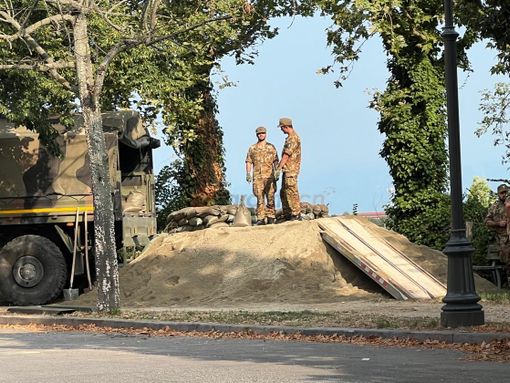 Al momento inaccessibile un'area di circa 200 metri in corso Kennedy Al momento inaccessibile un'area di circa 200 metri in corso Kennedy