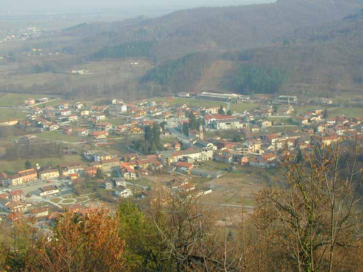 Veduta dall'alto di Bernezzo