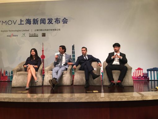 Enrico Galleano, ad di Bus Company durante l’evento in Cina