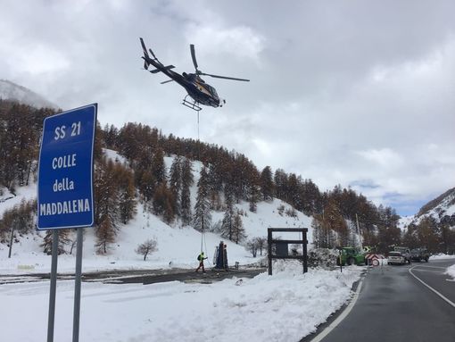 Colle della Maddalena: stop ai mezzi pesanti per la neve