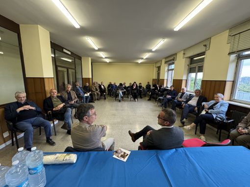 I commissari nell'incontro con il direttore Minervini
