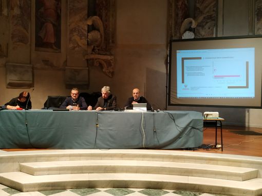 I presidenti di due delle commissioni coinvolte e l'ingegner Mariani I presidenti di due delle commissioni coinvolte e l'ingegner Mariani