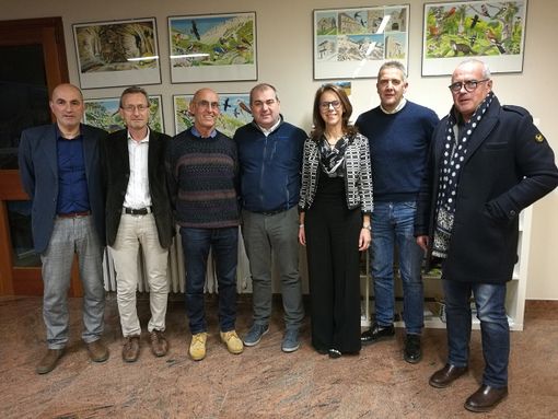 Il consiglio EAM ( da sinistra Armando Erbì, Franco Parola, Paolo Salsotto,Federico Lemut, Paola Banchio, Ivan Di Giambattista, Roberto Gosso)