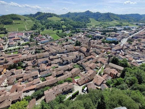 Una veduta di Corneliano d'Alba