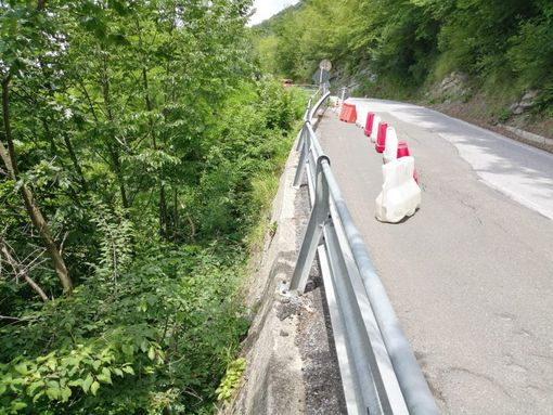 Località d’intervento a Gottasecca (fotoSett. Viabilità Provincia)