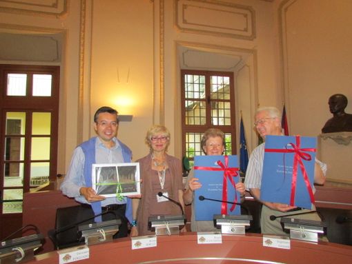 Gruppo dalla gemella Weil der Stadt in visita a Bra