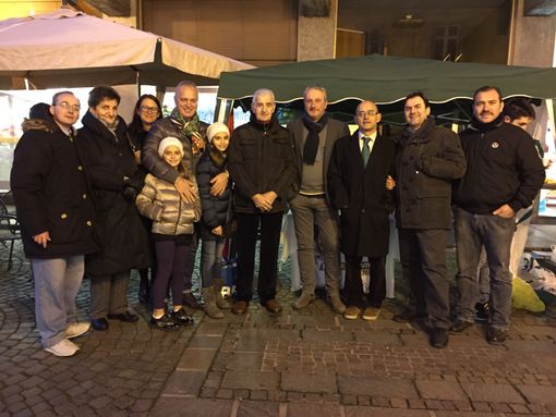 Gazebo “natalizio” con la Lega Nord di Bra