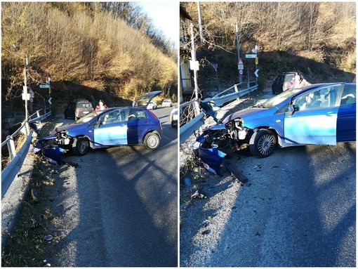 Frabosa Sottana, auto contro guardrail: incidente in frazione Alma Ressia
