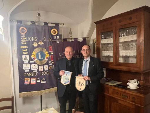 Da sinistra il governatore Oscar Bielli e, a destra, il presidente Giancarlo Quaglia Da sinistra il governatore Oscar Bielli e, a destra, il presidente Giancarlo Quaglia