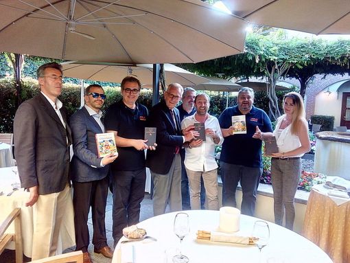La delegazione italo albanese a giugno alla presentazione del progetto a Cervere, all'Antica Corona Reale