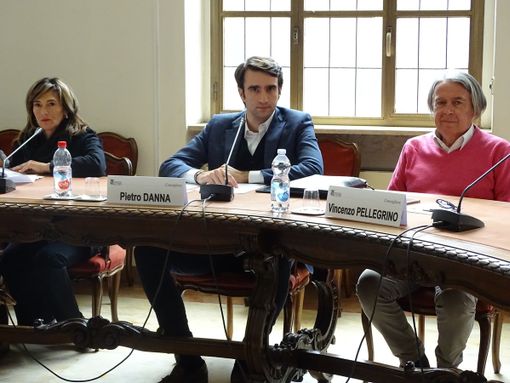 Da sinistra, Molinari, Danna e Pellegrino Da sinistra, Molinari, Danna e Pellegrino