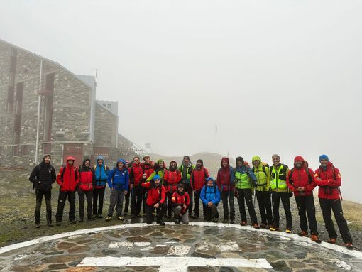 Incredibile esercitazione del  Soccorso alpino “Monviso” sulla parete Ovest del Re di Pietra