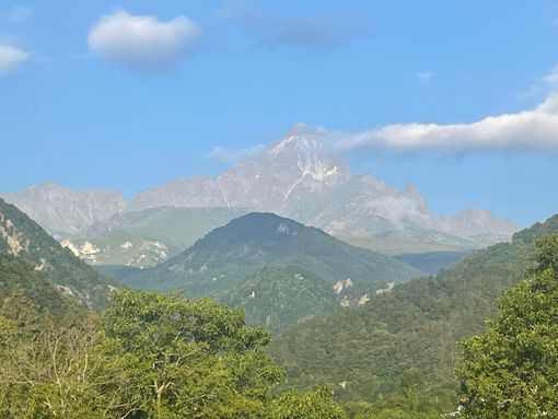 Il Monviso in una foto scattata proprio questa mattina