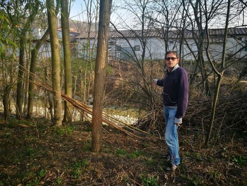 La zona dove dovrebbe sorgere il capannone