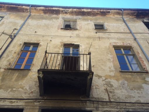 La facciata di palazzo Chiodo a Cuneo