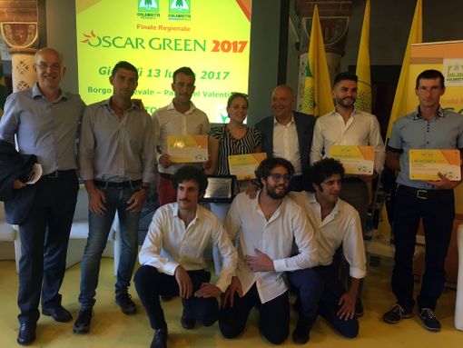 Tre giovani imprenditori agricoli della Coldiretti, premiati all'oscar Green Piemonte