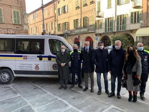 Protezione Civile di Fossano: presentato alla città il nuovo mezzo, in un 2020 che li ha visti protagonisti (FOTO)