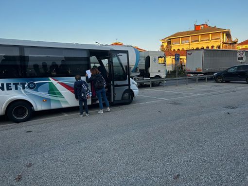 Il bus noleggiato dal Csr che porta gli agonisti a Cuneo Il bus noleggiato dal Csr che porta gli agonisti a Cuneo