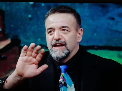 Silvio Bessone durante la diretta di "Di Martedì" su La7 (Foto tratte da La7)