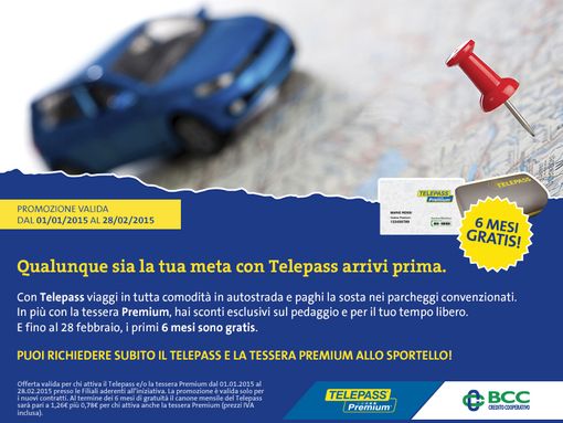 Passa in BCC a Casalgrasso e Sant'Albano Stura e parti gratis con Telepass