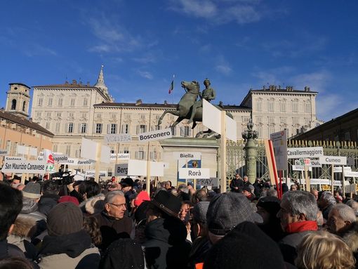 La manifestazione "Si Tav" di oggi a Torino La manifestazione "Si Tav" di oggi a Torino