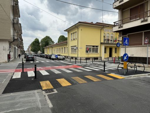 I lavori ultimati in via Sobrero