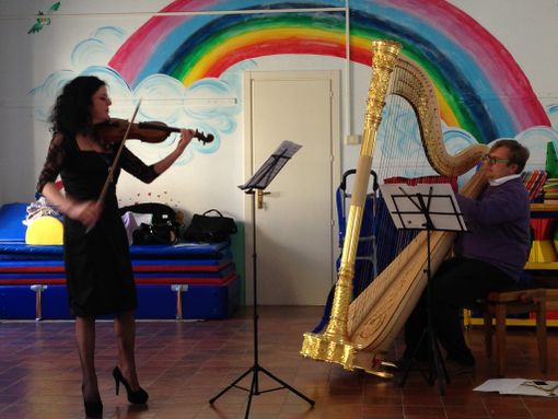 Lezione-concerto all'asilo di Villanovetta
